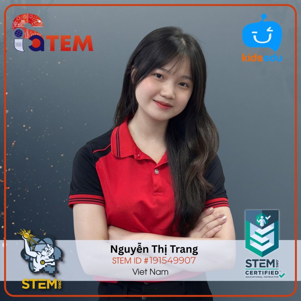 Cô giáo Nguyễn Thị Trang đạt chứng nhận Nhà giáo dục STEM chuẩn quốc tế từ ISA và STEM.org