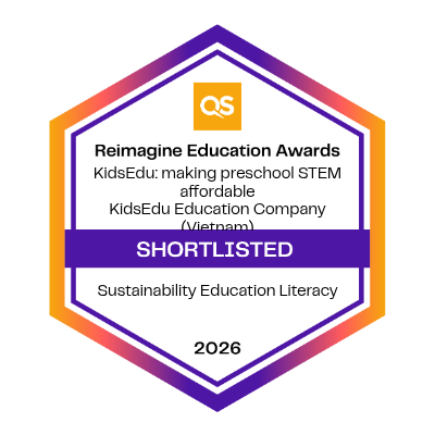 KidsEdu shortlisted tại QS Reimagine Education Awards 2026 hạng mục Sustainability Education