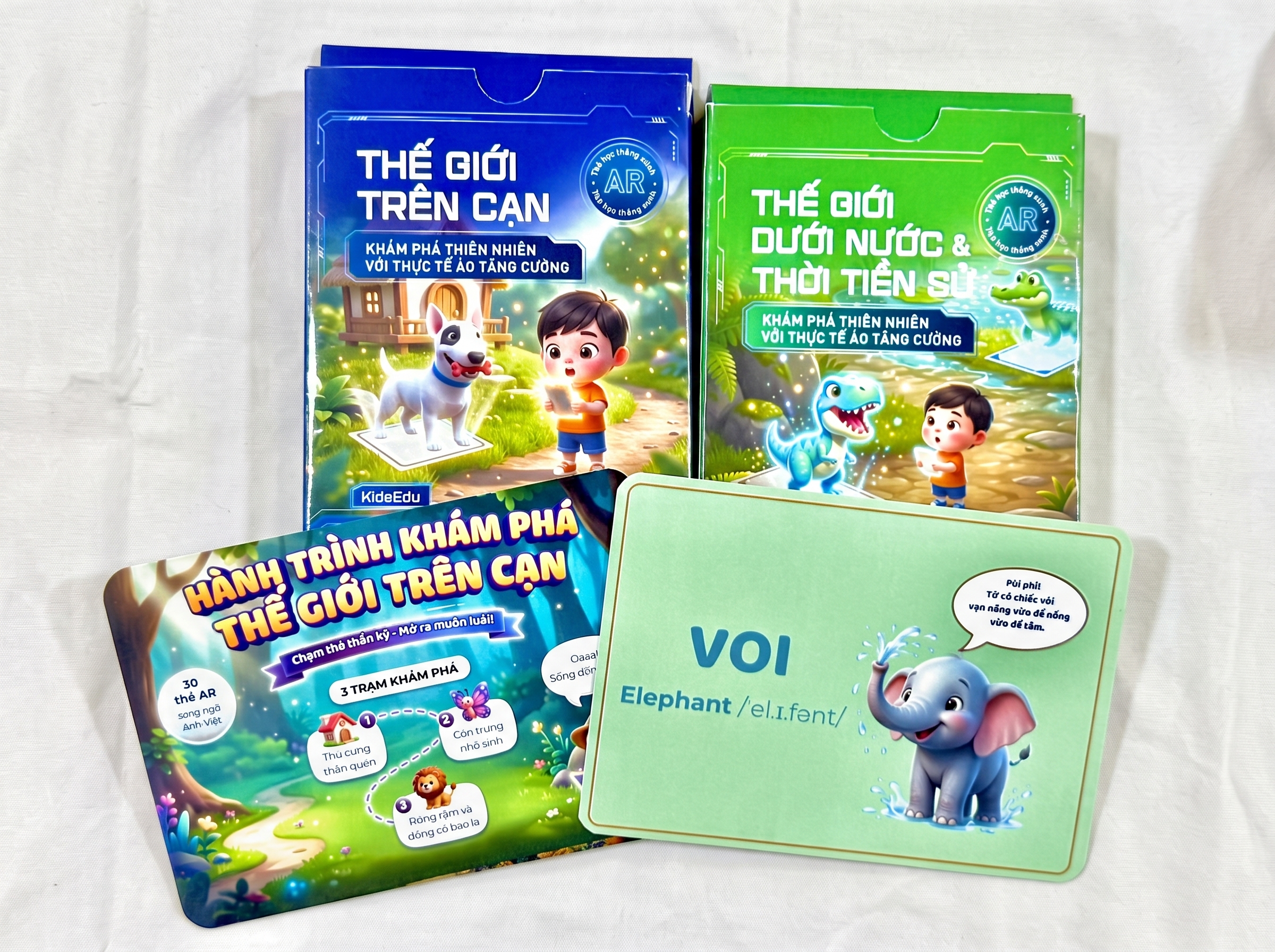 Sản phẩm Thẻ học thông minh AR sở hữu cách thiết kế khoa học, hướng tới mục tiêu chú trọng vào việc truyền tải thông tin vào hình ảnh một cách dễ hiểu